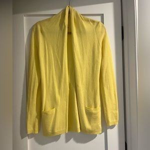 Theory Yellow Cardigan